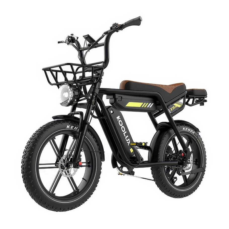 KOOLUX X9 Pro Dual Battery Electric Bike – 750W Motor | 48V 31.2Ah Dual Battery | 20″ × 4.0″ Fat Tyres | Full Suspension | Hydraulic Brakes | Up to 180km Range