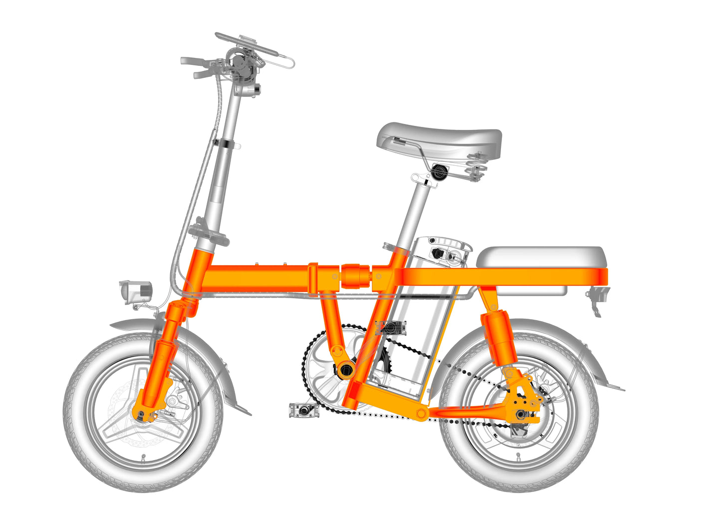 T14 Compact Folding E‑Bike
