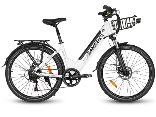 SAMEBIKE RS-A01 Pro Urban Electric Bike – 250W Motor | 36V 15Ah Battery | 55Nm Torque | 27.5″ Tyres | Up to 110km Range | City Commuter E-Bike