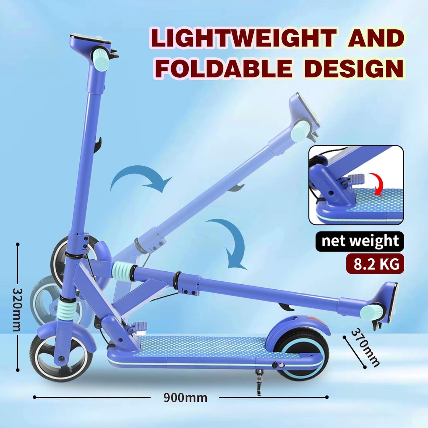 Simate S3 Kids Foldable Electric Scooter
