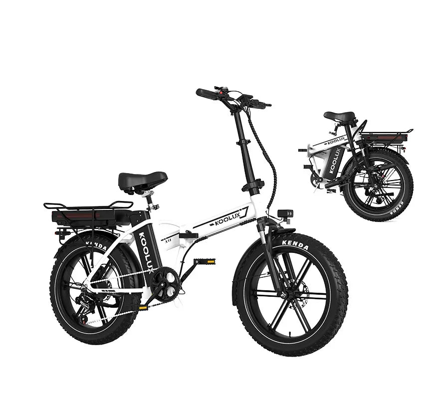 KOOLUX X11 Fat Tyre Dual Battery Electric Bike – 500W Motor | 48V 23.4Ah Dual Battery System | 20″ × 4.0″ Tyres | Folding Frame | Up to 150km Range | Long-Range All-Terrain E-Bike