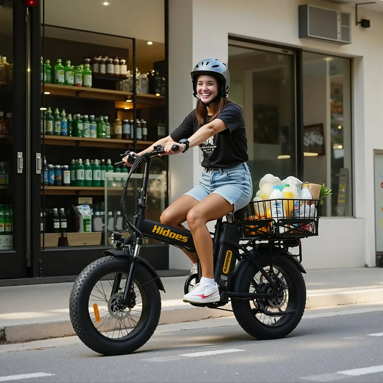 Hidoes F3 Pro Fat-Tire Electric Bike – 250W Motor | 48V 18.2Ah Battery | 20″×4″ Off-Road Tires | Dual Suspension | 50–70 km Range | UK Legal E-Bike