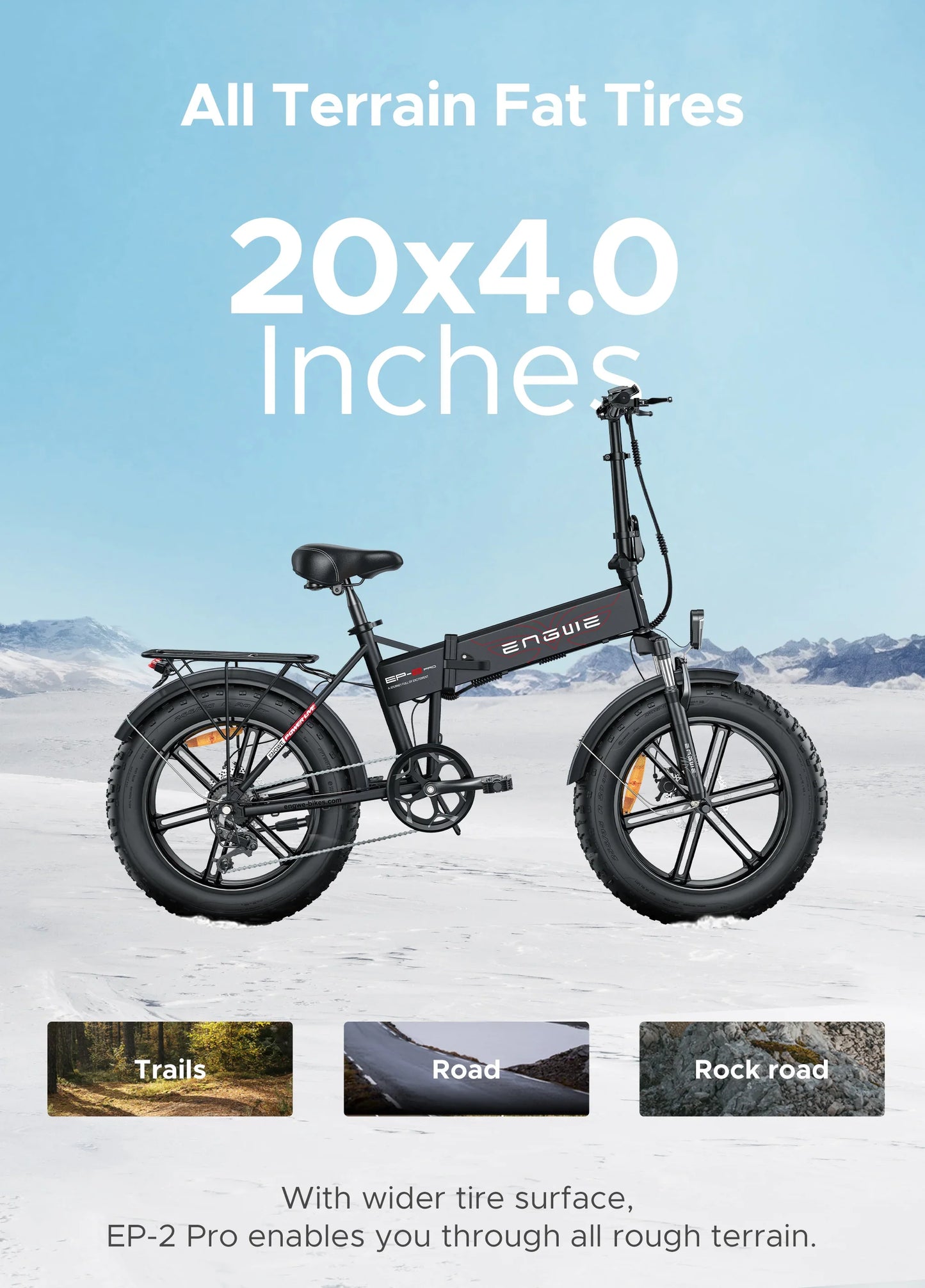 Engwe EP‑2 Pro Folding Fat Tire E‑Bike