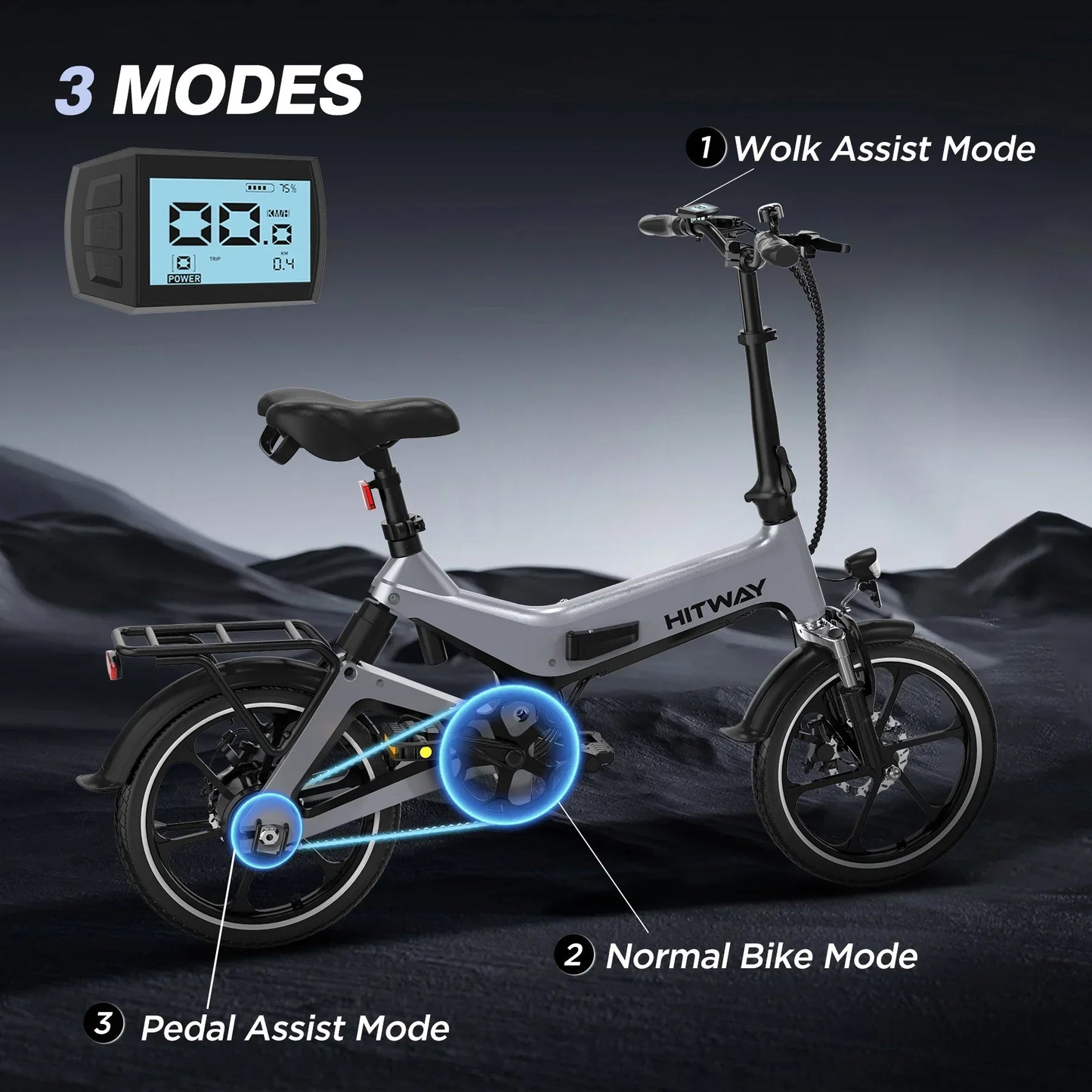 Hitway BK2 Folding Electric Bike