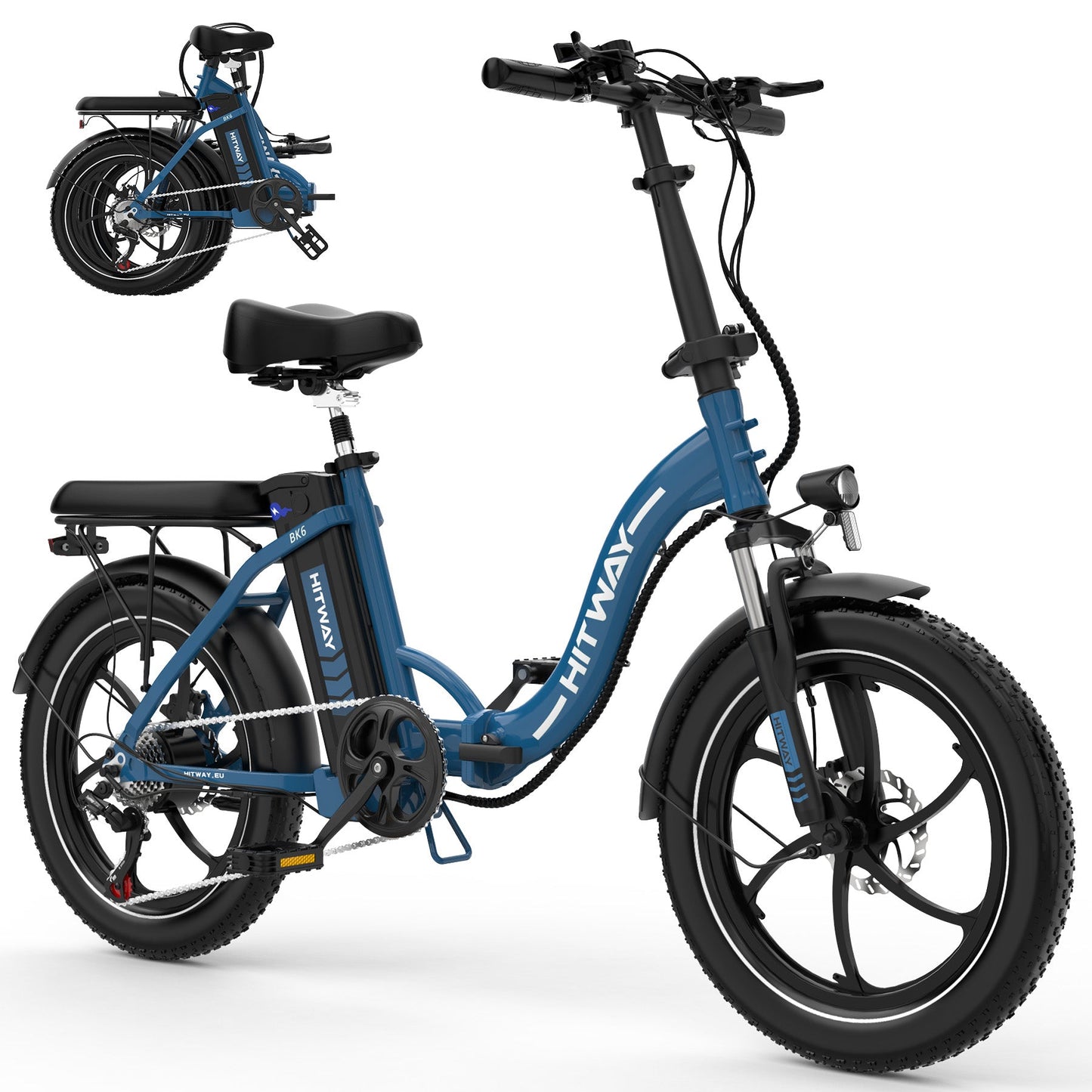 Hitway BK6S Folding Electric Bike – 250W Motor | 12Ah Battery