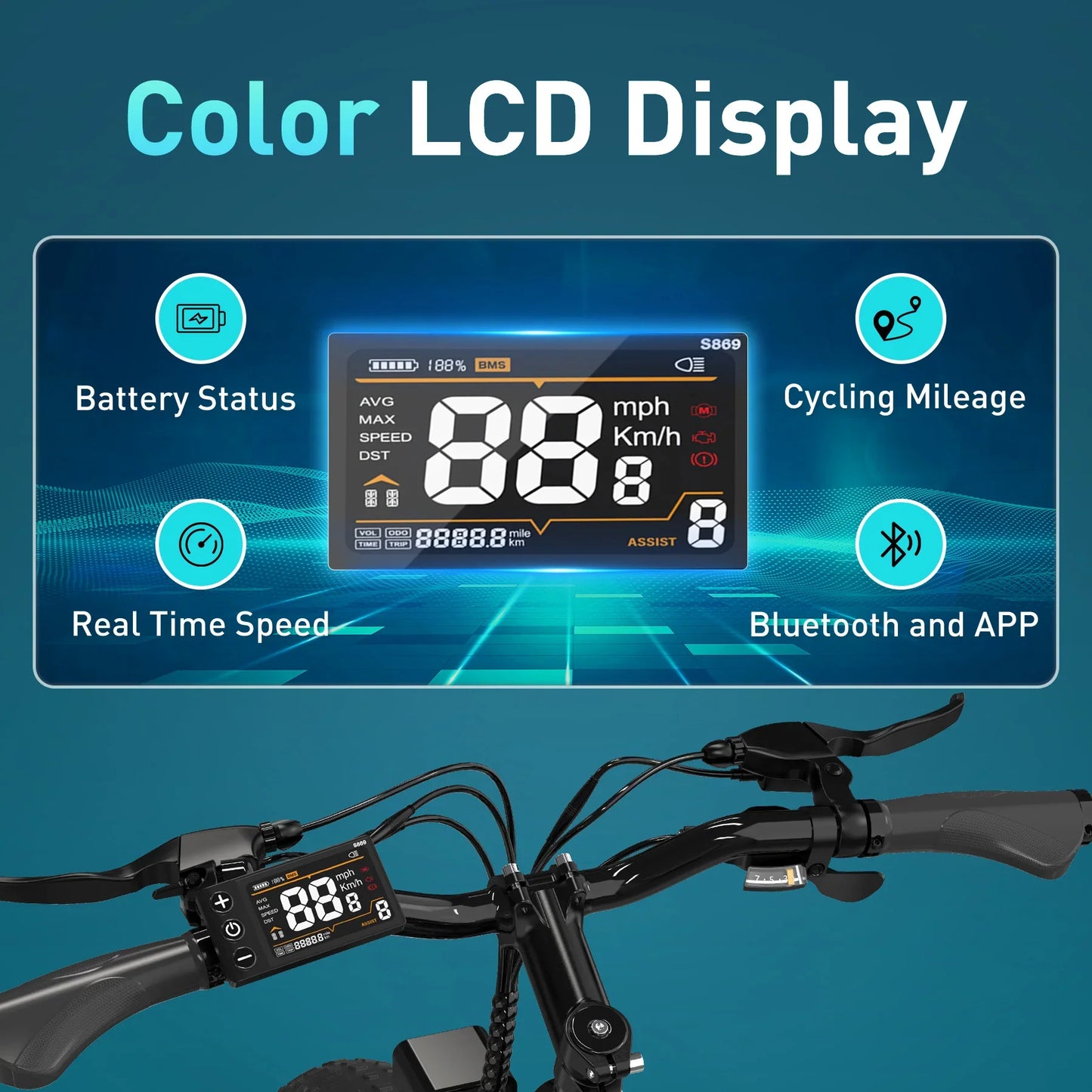 Hitway BK15 Fat Tire Electric Bike