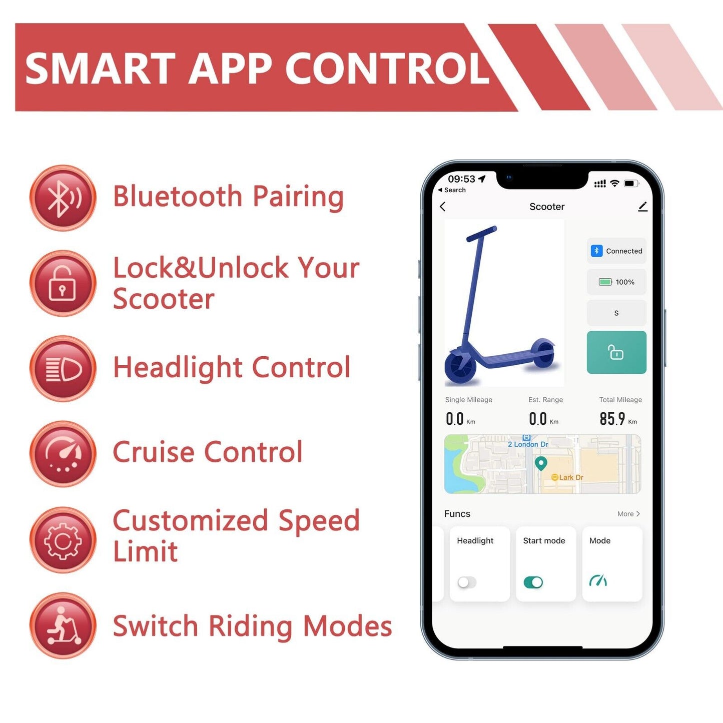 AOVOPRO TUYA Electric Scooter