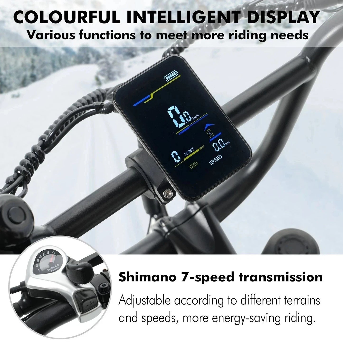 Hidoes B9 Electric Bike – 250W Motor | 48V 33.8Ah Dual Battery | 20″×4″ Fat Tires | Hydraulic Disc Brakes | 150 km Range