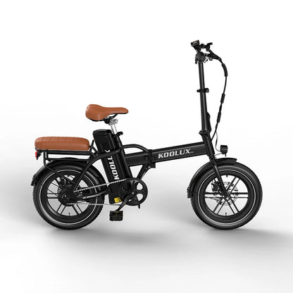 KOOLUX X10 Electric Bike – 250W Motor | 36V 13Ah Battery | 16″ × 3.0″ Tyres | Folding Urban E-Bike | Up to 65km Range | Compact City Commuter Bike