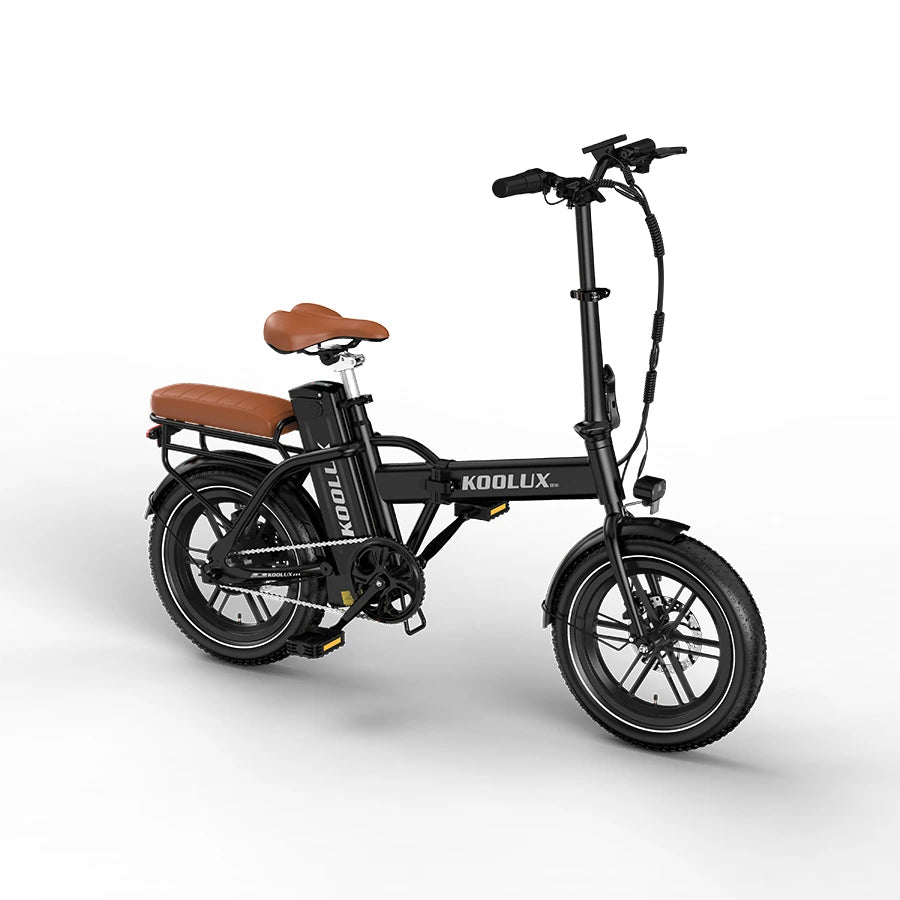 KOOLUX X10 Electric Bike – 250W Motor | 36V 13Ah Battery | 16″ × 3.0″ Tyres | Folding Urban E-Bike | Up to 65km Range | Compact City Commuter Bike