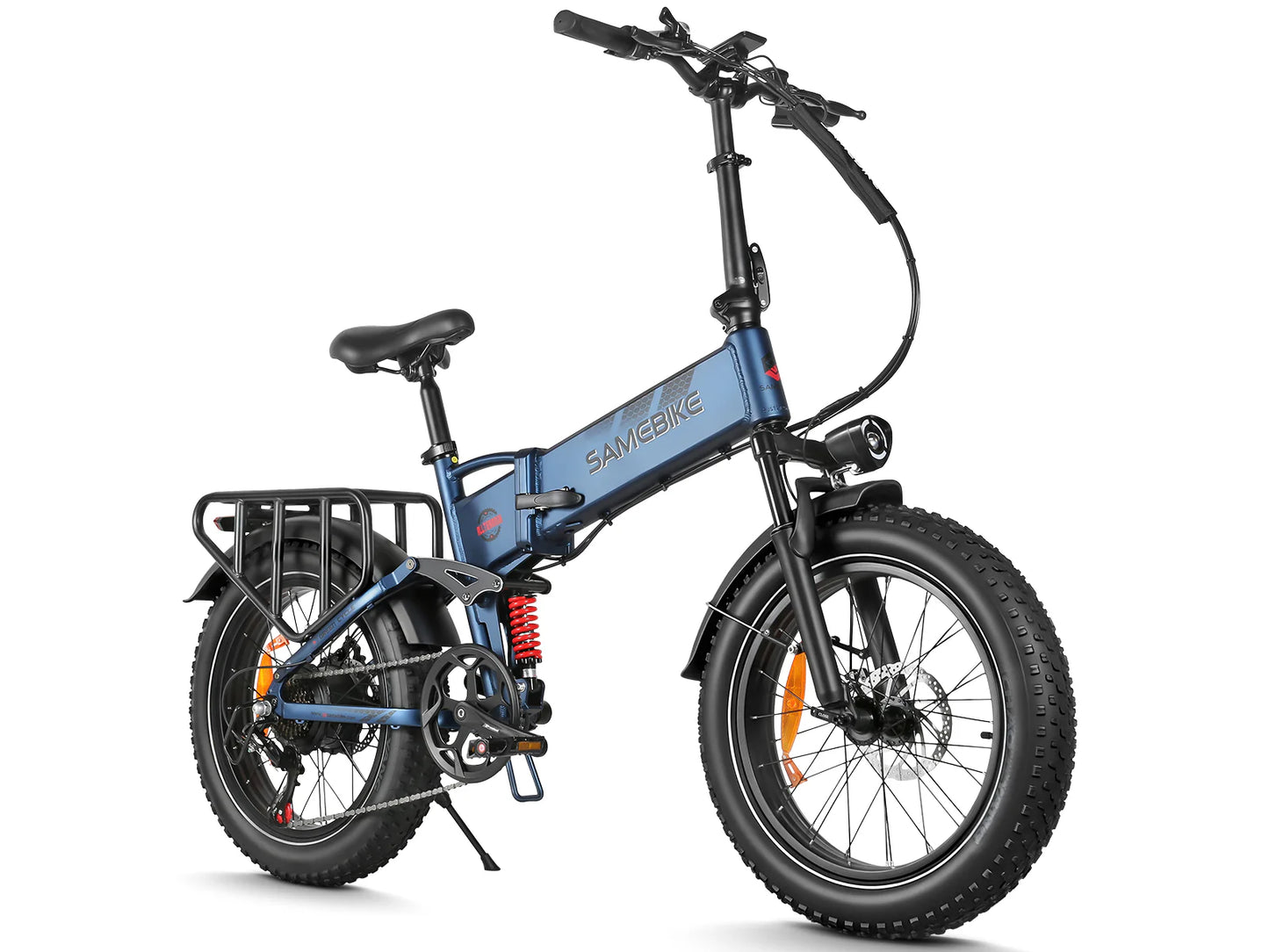 SAMEBIKE RS-A02 Pro Electric Bike – 250W Motor | 48V 15Ah Battery | 20″ × 4.0″ Fat Tyres | Folding All-Terrain E-Bike | Up to 110km Range