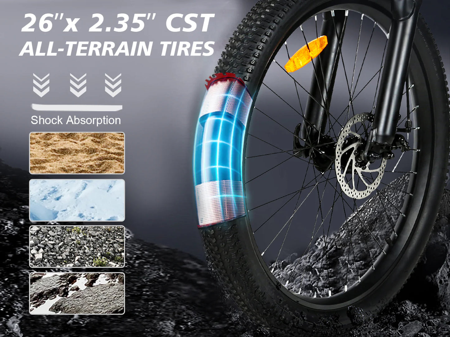 SAMEBIKE LO26-II Electric Mountain Bike – 75+Nm Motor | 48V 14Ah Battery | 26″ Fat Tyres | Dual Suspension | Folding All-Terrain E-Bike | UK Legal Commuter MTB