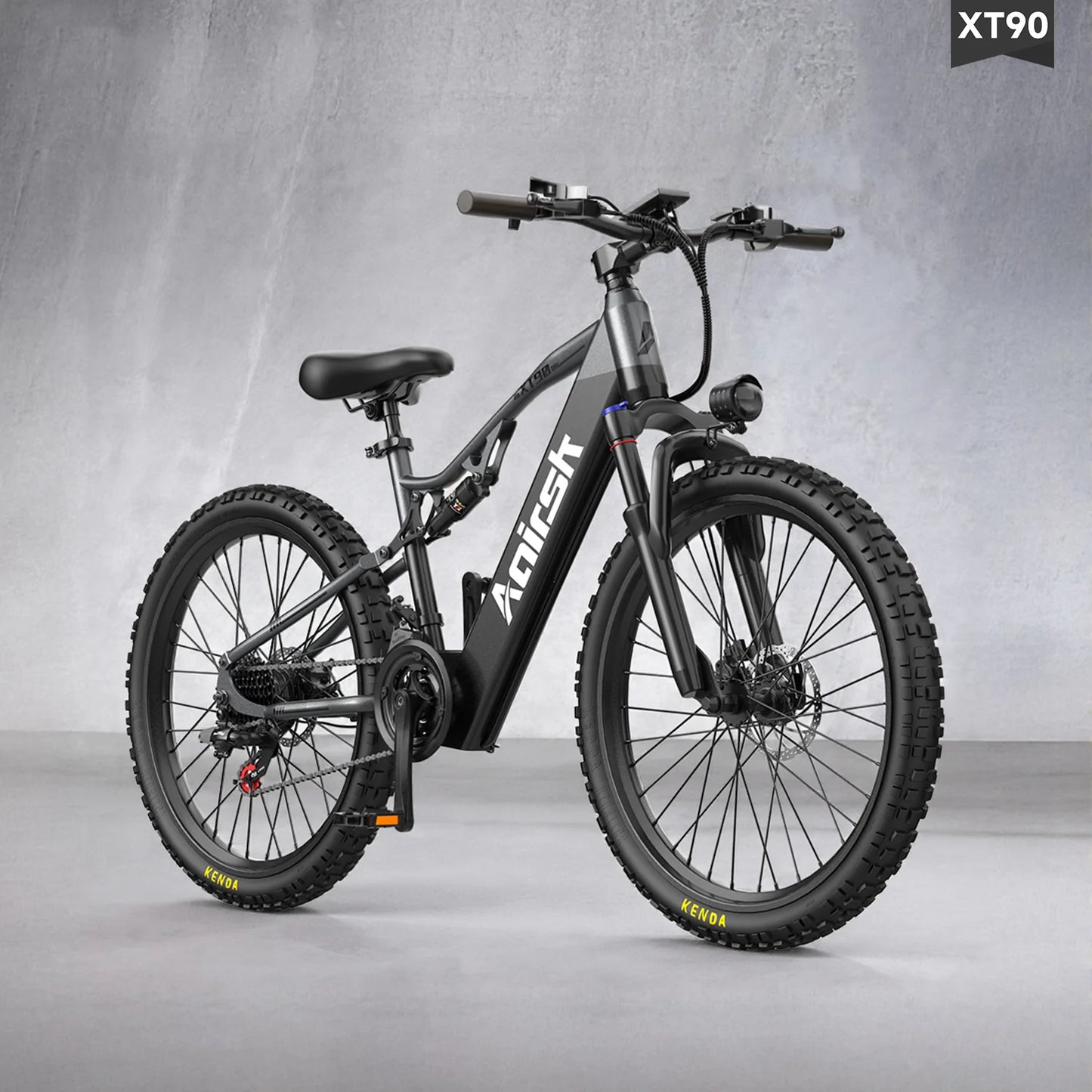 AAIRSK XT9 Electric Mountain Bike – 1500W Peak Motor | 48V 17.5Ah Battery | 26″ × 4.0″ Fat Tyres | Full Suspension | Hydraulic Brakes | Up to 90km Range | All-Terrain E-Bike
