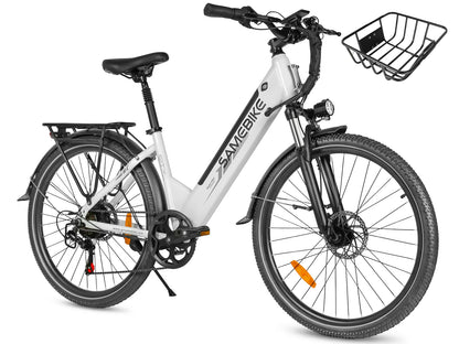 SAMEBIKE RS-A01 Pro Urban Electric Bike – 250W Motor | 36V 15Ah Battery | 55Nm Torque | 27.5″ Tyres | Up to 110km Range | City Commuter E-Bike