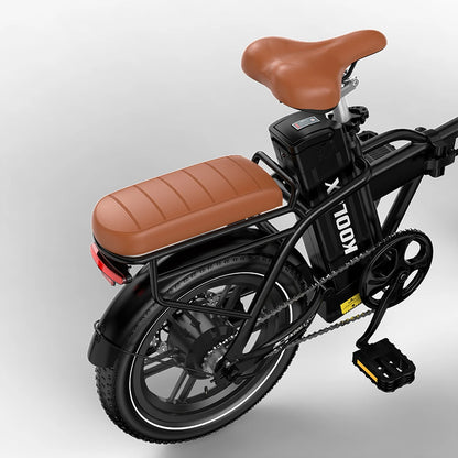 KOOLUX X10 Electric Bike – 250W Motor | 36V 13Ah Battery | 16″ × 3.0″ Tyres | Folding Urban E-Bike | Up to 65km Range | Compact City Commuter Bike