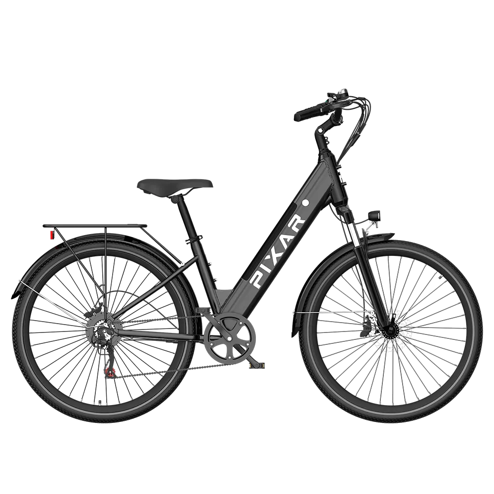 PIXAR Cruiser Electric Bike – 250W Motor | Samsung 36V 12.8Ah Battery | 27.5″ Wheels | Hydraulic Brakes | Up to 100km Range | Retro City Commuter E-Bike