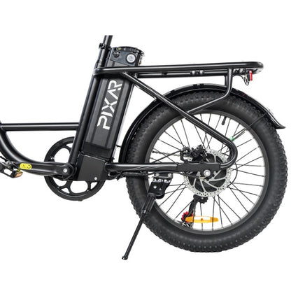 PIXAR Fun1 Electric Bike – 350W Motor | 36V 10.4Ah Battery | Fat Tyres | Shimano 7-Speed | Front Suspension | Up to 65km Range | Compact Urban E-Bike
