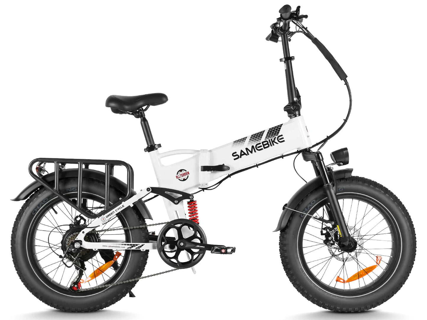 SAMEBIKE RS-A02 Pro Electric Bike – 250W Motor | 48V 15Ah Battery | 20″ × 4.0″ Fat Tyres | Folding All-Terrain E-Bike | Up to 110km Range