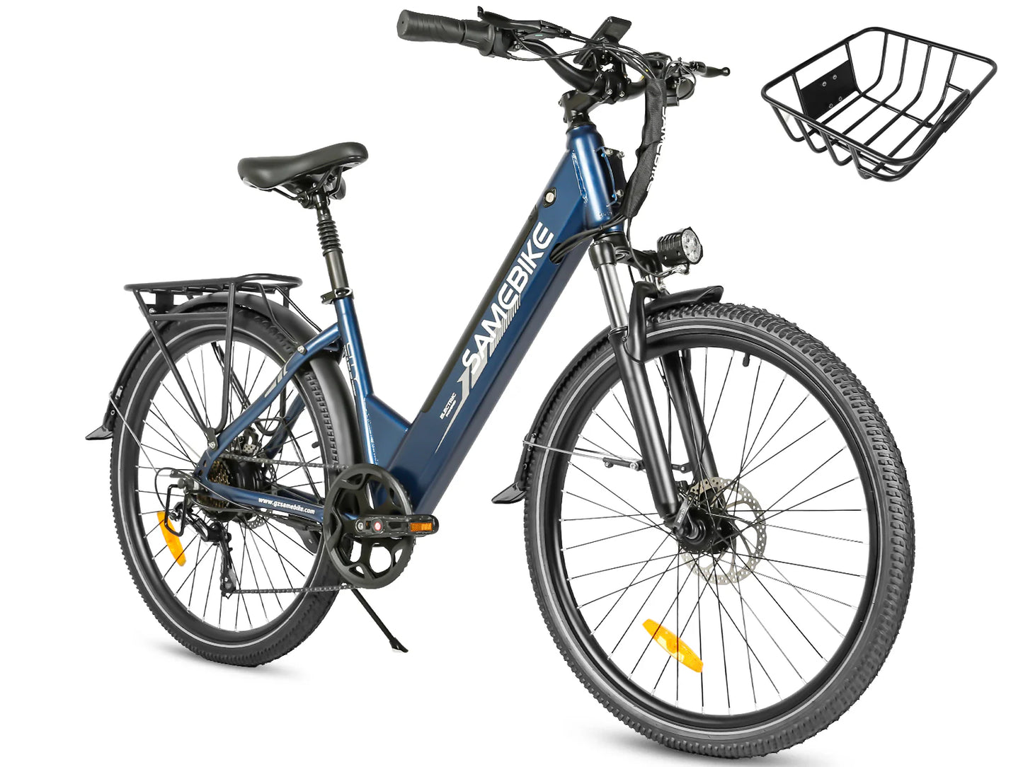 SAMEBIKE RS-A01 Pro Urban Electric Bike – 250W Motor | 36V 15Ah Battery | 55Nm Torque | 27.5″ Tyres | Up to 110km Range | City Commuter E-Bike