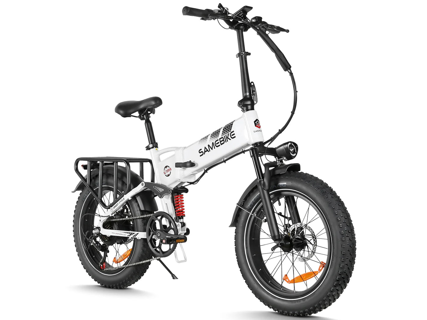 SAMEBIKE RS-A02 Pro Electric Bike – 250W Motor | 48V 15Ah Battery | 20″ × 4.0″ Fat Tyres | Folding All-Terrain E-Bike | Up to 110km Range