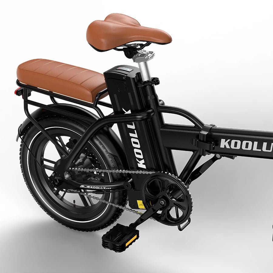 KOOLUX X10 Electric Bike – 250W Motor | 36V 13Ah Battery | 16″ × 3.0″ Tyres | Folding Urban E-Bike | Up to 65km Range | Compact City Commuter Bike