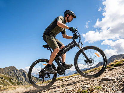SAMEBIKE LO26-II Electric Mountain Bike – 75+Nm Motor | 48V 14Ah Battery | 26″ Fat Tyres | Dual Suspension | Folding All-Terrain E-Bike | UK Legal Commuter MTB