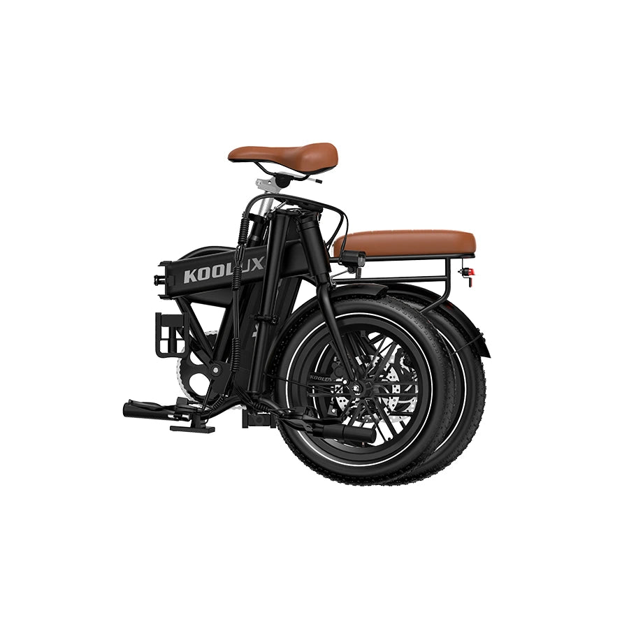 KOOLUX X10 Electric Bike – 250W Motor | 36V 13Ah Battery | 16″ × 3.0″ Tyres | Folding Urban E-Bike | Up to 65km Range | Compact City Commuter Bike