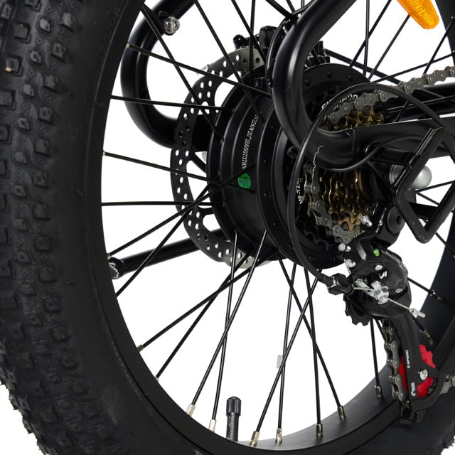 PIXAR Fun1 Electric Bike – 350W Motor | 36V 10.4Ah Battery | Fat Tyres | Shimano 7-Speed | Front Suspension | Up to 65km Range | Compact Urban E-Bike