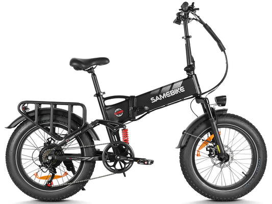 SAMEBIKE RS-A02 Pro Electric Bike – 250W Motor | 48V 15Ah Battery | 20″ × 4.0″ Fat Tyres | Folding All-Terrain E-Bike | Up to 110km Range