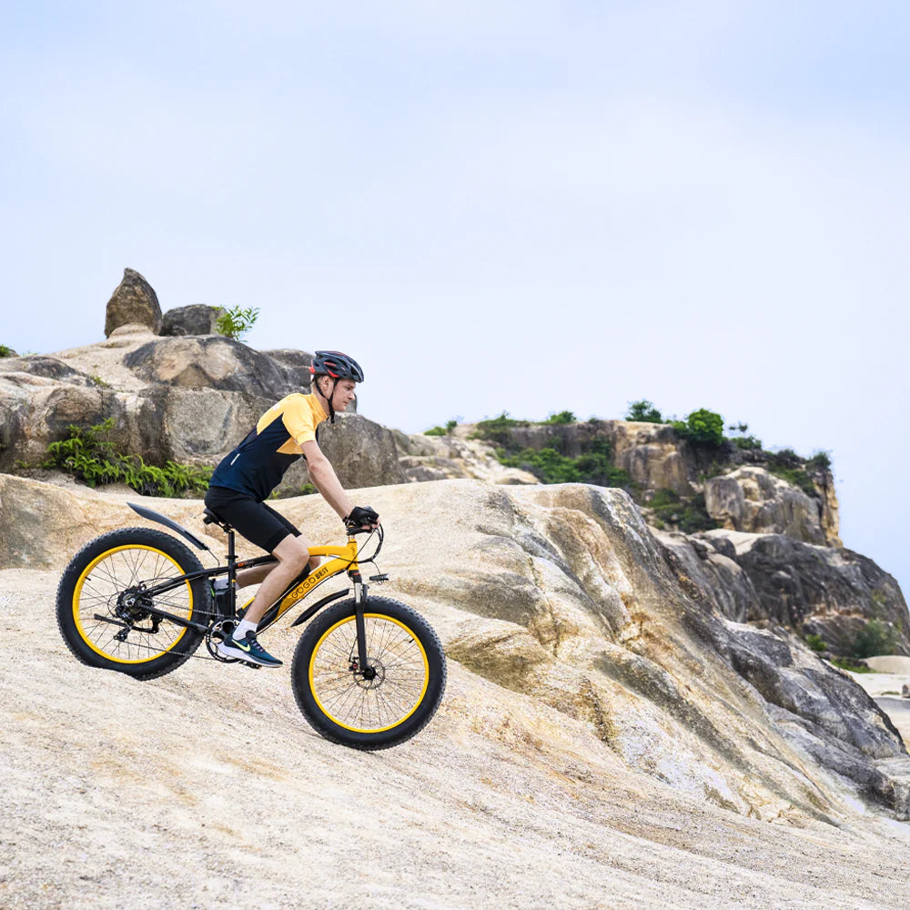 GOGOBEST GF600 Electric Mountain Bike – Dual 1000W Motors | 48V 23Ah Battery | 26″ Fat Tyres | Front Suspension | All-Terrain Adventure E-Bike