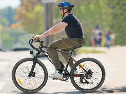 SAMEBIKE EBE2 Mountain Electric Bike – 250W Motor | 36V 13Ah Battery | Torque Sensor | 24″ Tyres | Up to 90km Range | Urban Commuter E-MTB