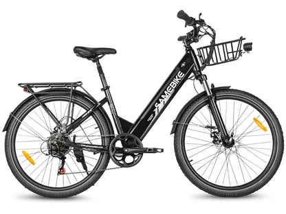 SAMEBIKE RS-A01 Pro Urban Electric Bike – 250W Motor | 36V 15Ah Battery | 55Nm Torque | 27.5″ Tyres | Up to 110km Range | City Commuter E-Bike