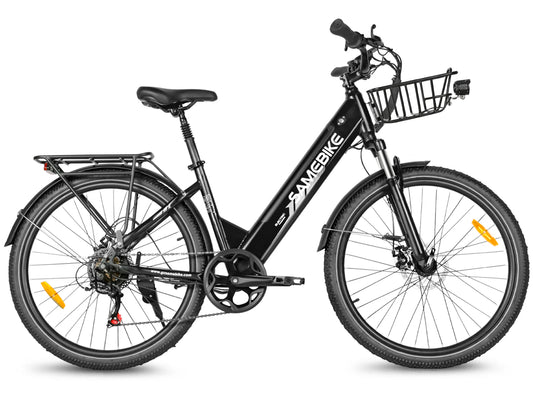 SAMEBIKE RS-A01 Pro Urban Electric Bike – 250W Motor | 36V 15Ah Battery | 55Nm Torque | 27.5″ Tyres | Up to 110km Range | City Commuter E-Bike