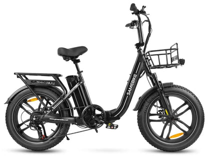SAMEBIKE C05 Pro Electric Bike – 250W Motor | 36V 13Ah Battery | 20″ × 4.0″ Fat Tyres | Folding Step-Through E-Bike | Up to 90km Range
