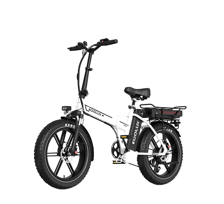 KOOLUX X11 Fat Tyre Dual Battery Electric Bike – 500W Motor | 48V 23.4Ah Dual Battery System | 20″ × 4.0″ Tyres | Folding Frame | Up to 150km Range | Long-Range All-Terrain E-Bike