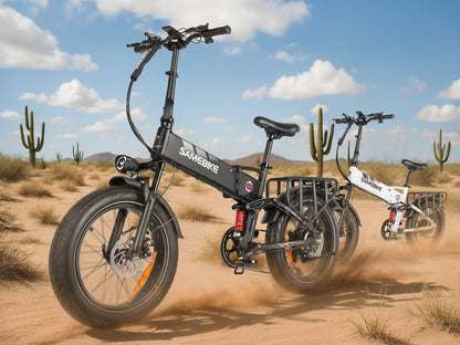 SAMEBIKE RS-A02 Pro Electric Bike – 250W Motor | 48V 15Ah Battery | 20″ × 4.0″ Fat Tyres | Folding All-Terrain E-Bike | Up to 110km Range