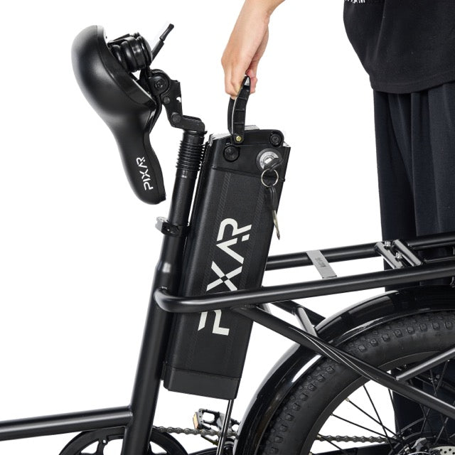 PIXAR Fun1 Electric Bike – 350W Motor | 36V 10.4Ah Battery | Fat Tyres | Shimano 7-Speed | Front Suspension | Up to 65km Range | Compact Urban E-Bike