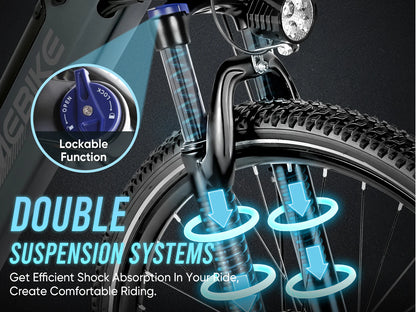 SAMEBIKE RS-A01MEN Urban Electric Bike – 250W Motor | 36V 15Ah Battery | 55Nm Torque | 27.5″ Tyres | Up to 110km Range | City Commuter E-Bike