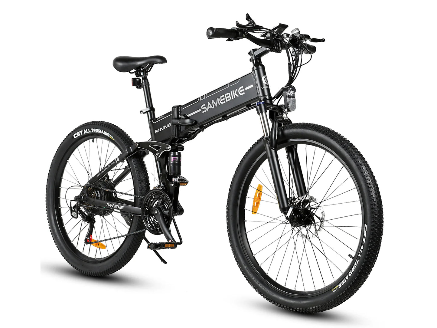 SAMEBIKE LO26-II Electric Mountain Bike – 75+Nm Motor | 48V 14Ah Battery | 26″ Fat Tyres | Dual Suspension | Folding All-Terrain E-Bike | UK Legal Commuter MTB
