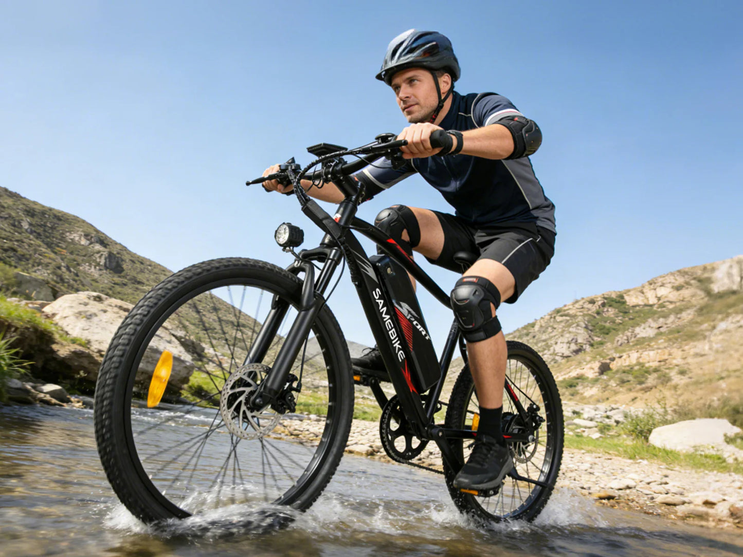 SAMEBIKE EBE2 Mountain Electric Bike – 250W Motor | 36V 13Ah Battery | Torque Sensor | 24″ Tyres | Up to 90km Range | Urban Commuter E-MTB