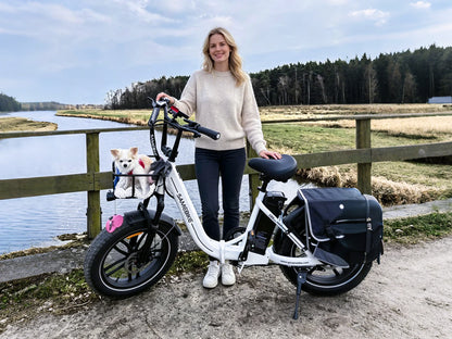 SAMEBIKE C05 Pro Electric Bike – 250W Motor | 36V 13Ah Battery | 20″ × 4.0″ Fat Tyres | Folding Step-Through E-Bike | Up to 90km Range