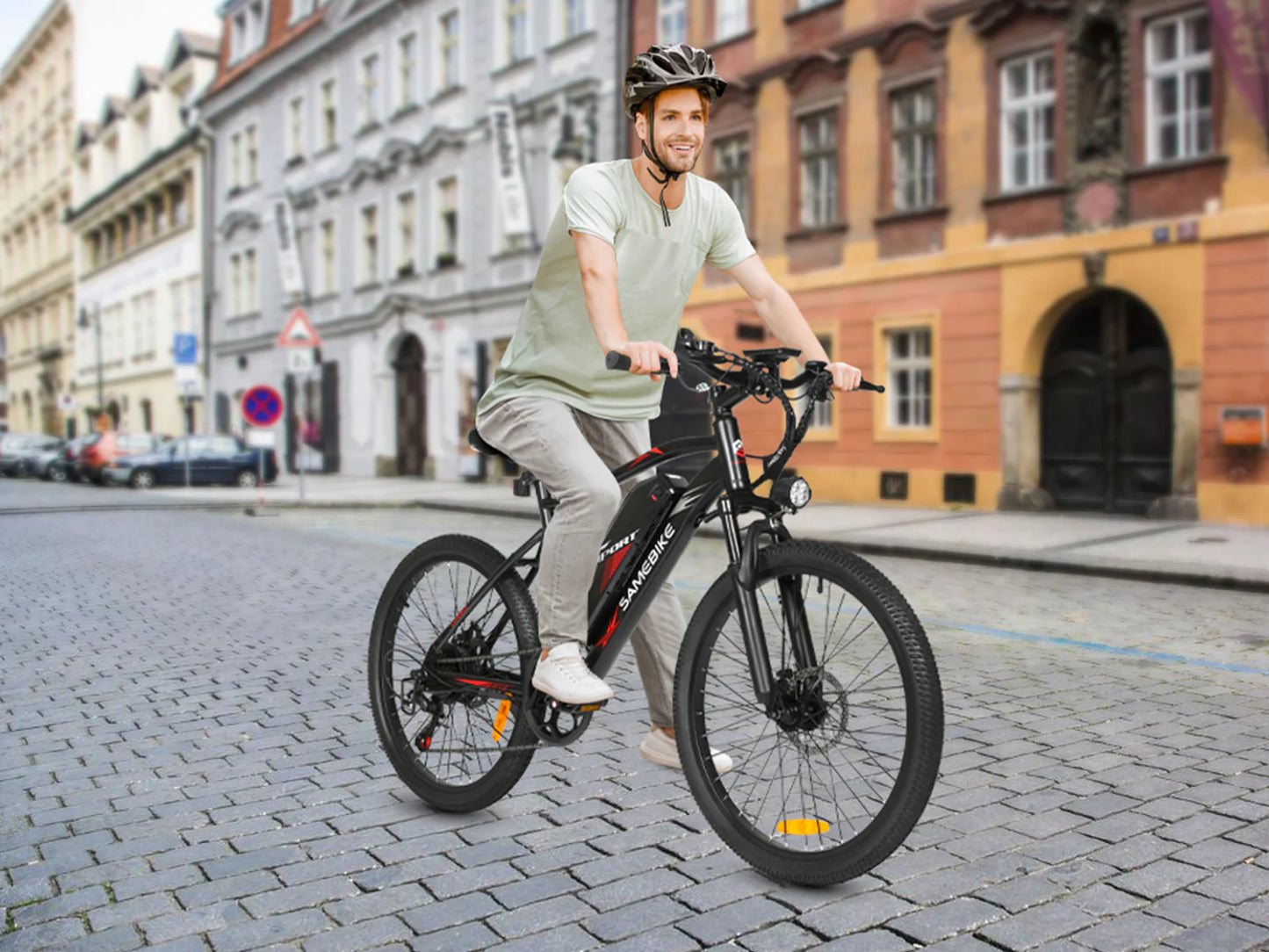 SAMEBIKE EBE2 Mountain Electric Bike – 250W Motor | 36V 13Ah Battery | Torque Sensor | 24″ Tyres | Up to 90km Range | Urban Commuter E-MTB
