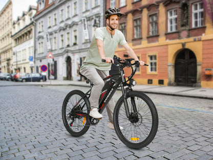 SAMEBIKE EBE2 Mountain Electric Bike – 250W Motor | 36V 13Ah Battery | Torque Sensor | 24″ Tyres | Up to 90km Range | Urban Commuter E-MTB