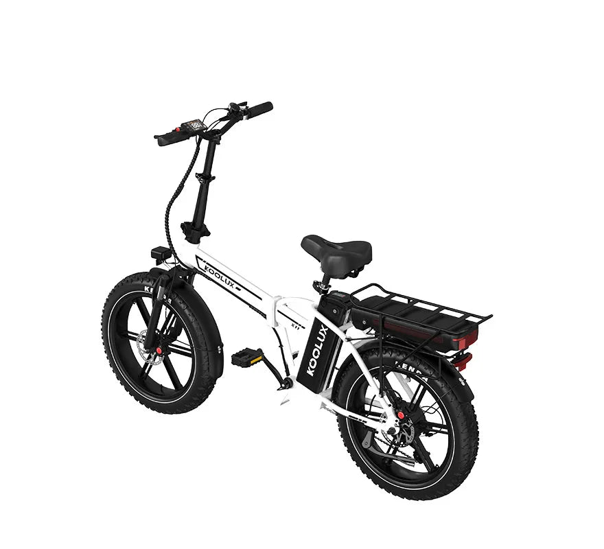 KOOLUX X11 Fat Tyre Dual Battery Electric Bike – 500W Motor | 48V 23.4Ah Dual Battery System | 20″ × 4.0″ Tyres | Folding Frame | Up to 150km Range | Long-Range All-Terrain E-Bike