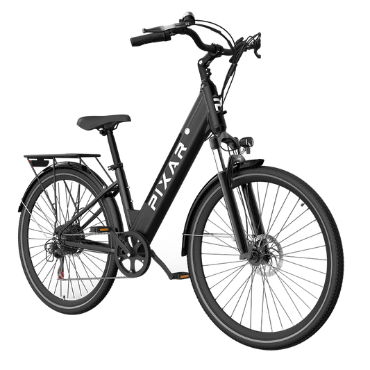 PIXAR Cruiser Electric Bike – 250W Motor | Samsung 36V 12.8Ah Battery | 27.5″ Wheels | Hydraulic Brakes | Up to 100km Range | Retro City Commuter E-Bike