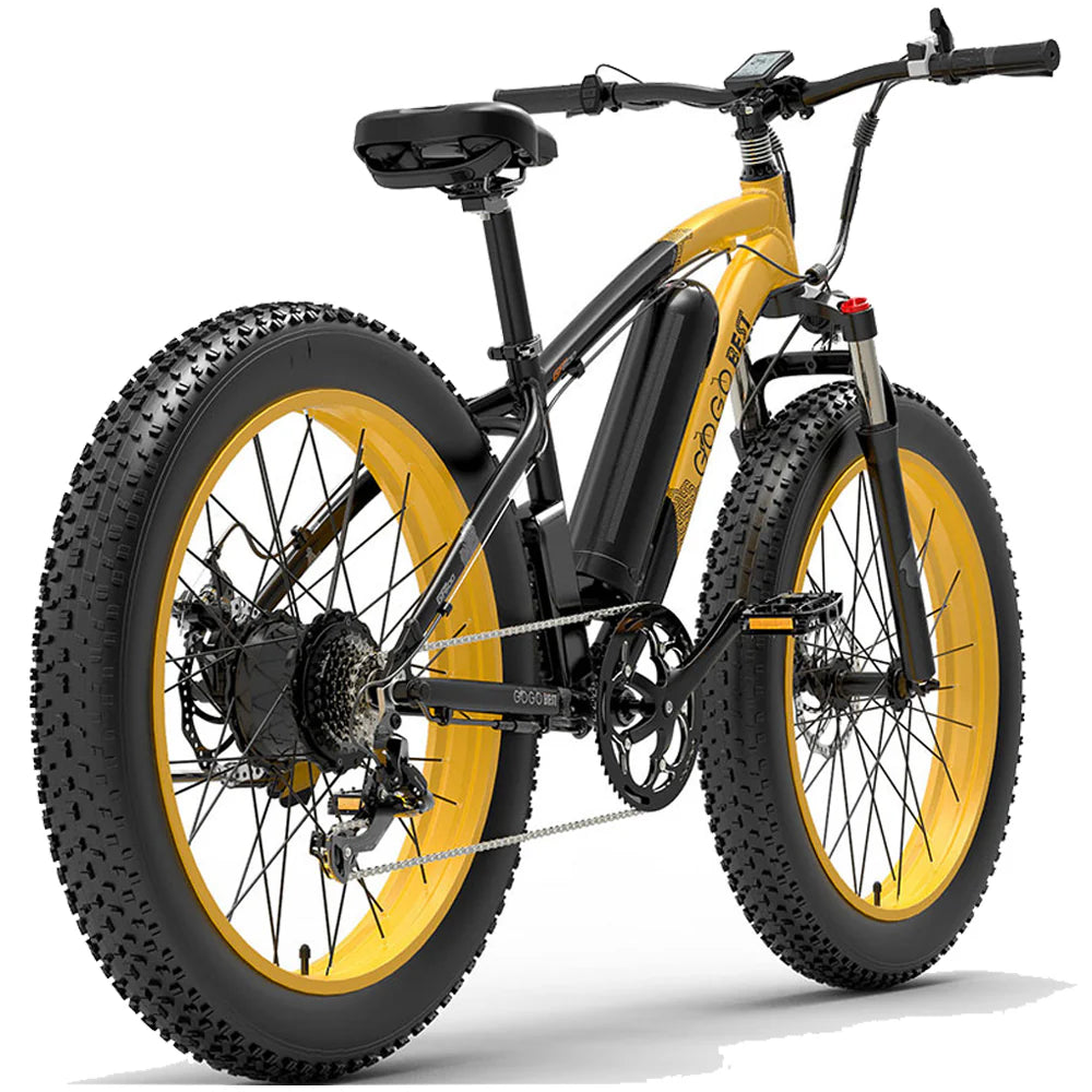 GOGOBEST GF600 Electric Mountain Bike – Dual 1000W Motors | 48V 23Ah Battery | 26″ Fat Tyres | Front Suspension | All-Terrain Adventure E-Bike