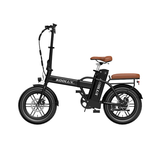 KOOLUX X10 Electric Bike – 250W Motor | 36V 13Ah Battery | 16″ × 3.0″ Tyres | Folding Urban E-Bike | Up to 65km Range | Compact City Commuter Bike