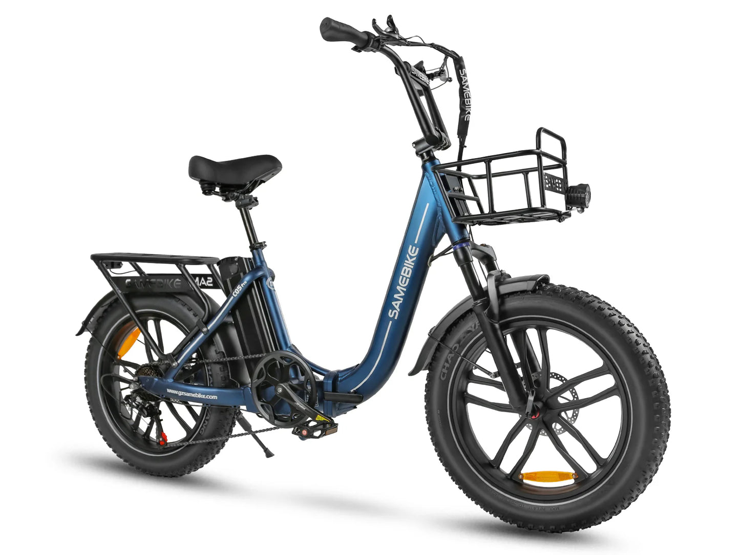 SAMEBIKE C05 Pro Electric Bike – 250W Motor | 36V 13Ah Battery | 20″ × 4.0″ Fat Tyres | Folding Step-Through E-Bike | Up to 90km Range