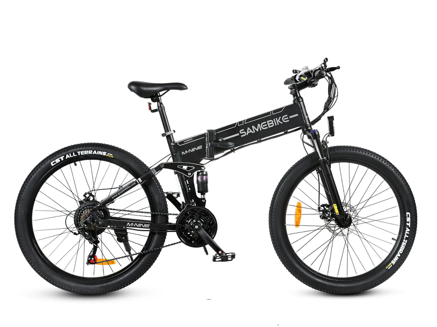 SAMEBIKE LO26-II Electric Mountain Bike – 75+Nm Motor | 48V 14Ah Battery | 26″ Fat Tyres | Dual Suspension | Folding All-Terrain E-Bike | UK Legal Commuter MTB