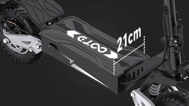 OOTD T10 Electric Scooter – 500W Motor| 48V 13.5Ah Battery | 11″ Off-Road Tires | Dual Suspension